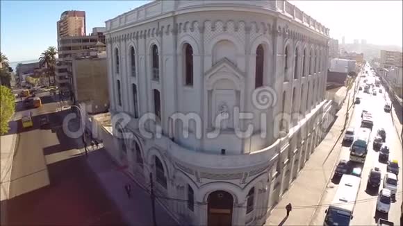 智利古代公共建筑的鸟瞰图视频的预览图