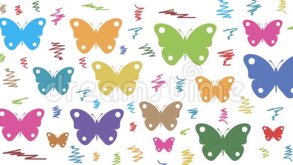 蝴蝶和涂鸦视频的预览图