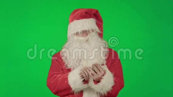 圣诞老人读并发送他的短信视频的预览图