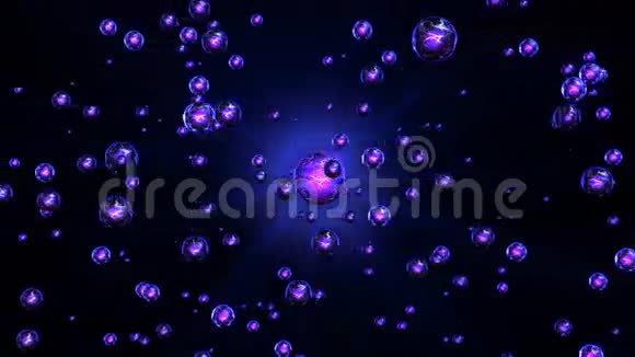背景发光分子在大范围内移动视频的预览图