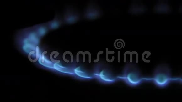 厨房蓝色气体火焰视频的预览图