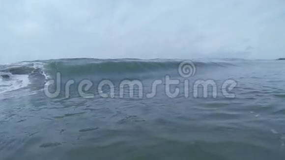 加州海滩上的海浪破碎视频的预览图