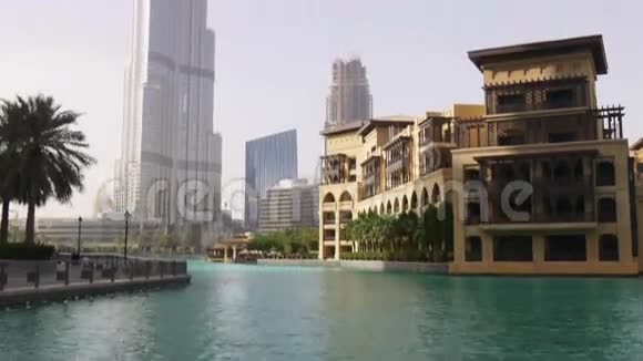 夏光迪拜购物中心世界最高建筑面积4k阿联酋视频的预览图