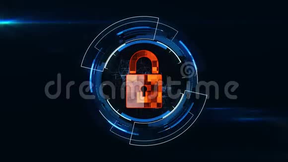 网络技术网络安全的概念保护和扫描计算机病毒攻击视频的预览图