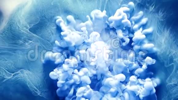 油漆幻想云蓝抽象蒸汽视频的预览图