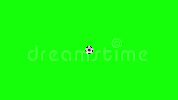 现实的足球三维动画滚动到屏幕视频的预览图