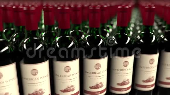 很多瓶美国葡萄酒视频的预览图