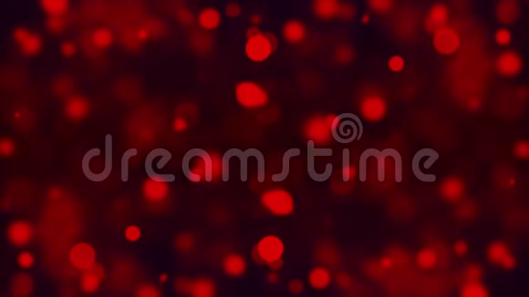 明亮的红色发光波浅场深计算机生成背景三维渲染背景视频的预览图