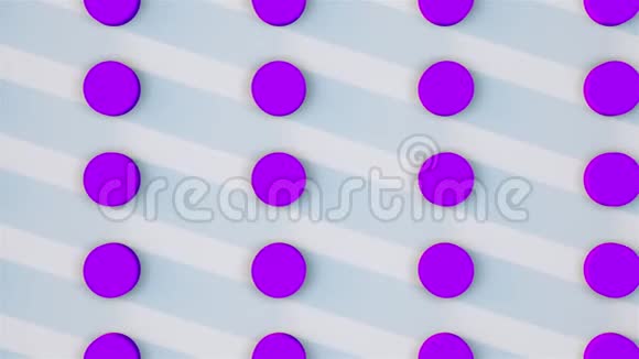 计算机生成的长阴影圆圈背景行三维渲染视频的预览图