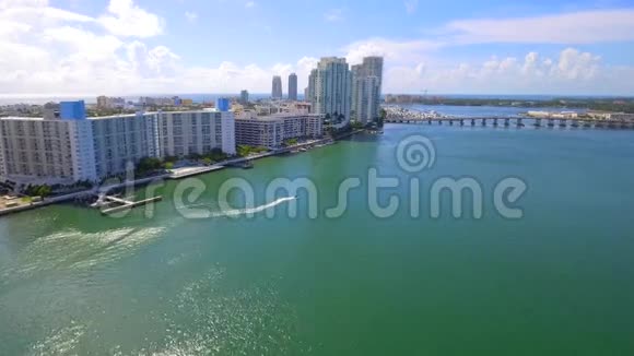 惊人的空中旅行迈阿密海滩视频的预览图