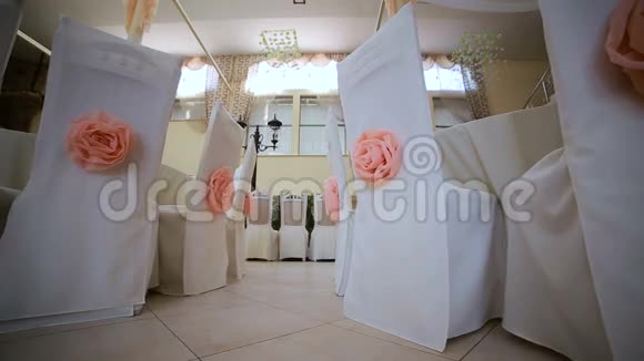 婚礼用漂亮的大厅装饰视频的预览图