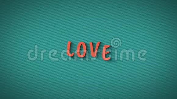 动画弹跳字母爱情视频的预览图