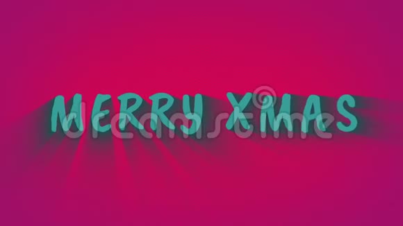 动画弹跳字母圣诞快乐视频的预览图
