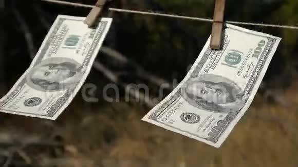 烘干美元钞票视频的预览图