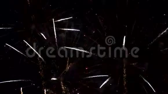 新年里美丽的烟花视频的预览图