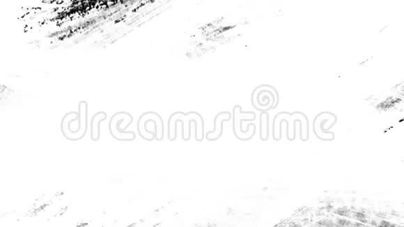 白色背景HD1920x1080黑色丙烯酸涂料快速喷涂视频的预览图