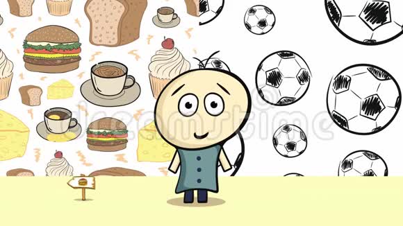 有食物和足球的选择视频的预览图