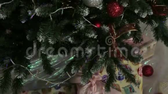 圣诞树下的圣诞礼物视频的预览图