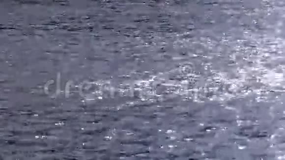 有阳光反射的池塘波浪宁静的图案视频的预览图