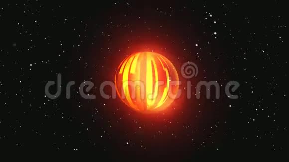 星光闪烁金球闪烁的动画宇宙视频的预览图