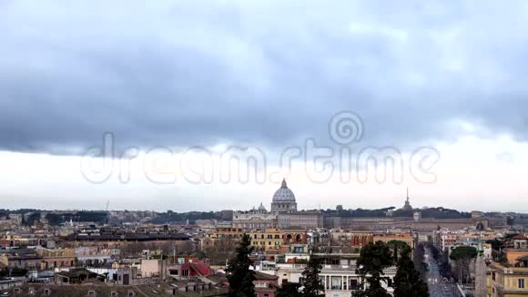 在罗马黎明波波洛广场时间流逝伊塔视频的预览图