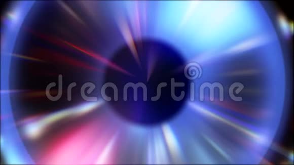 闪耀的圆光离焦的放射线运动视频的预览图