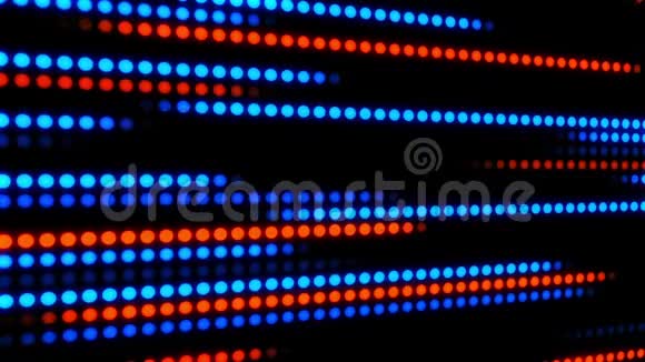 蓝橙发光数字点循环运动背景视频的预览图