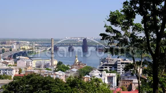 全景视频图片城市景观顶部视图视频的预览图