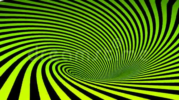 绿色和黑色螺旋背景3D渲染视频剪辑视频的预览图