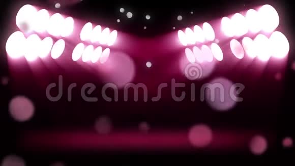 粉红色霓虹灯被粉红色气泡包围的动画视频的预览图