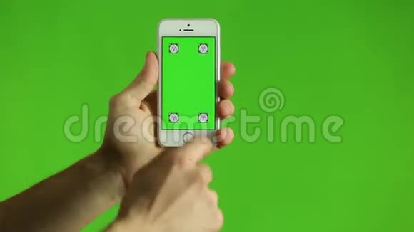 智能手机绿色背景及绿色屏幕视频的预览图