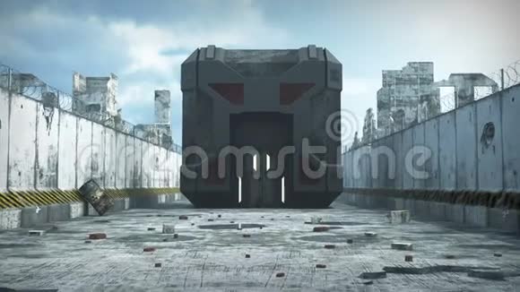 世界末日之城的人造立方体建筑视频的预览图