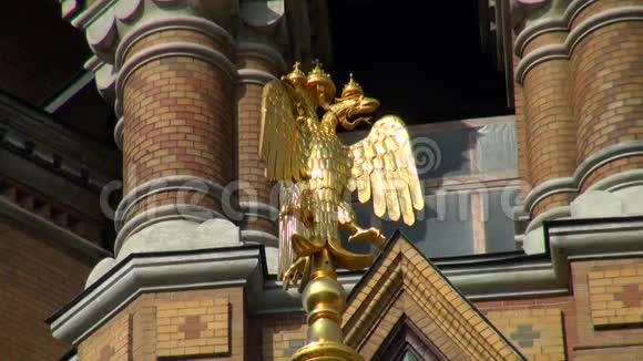 洒血大教堂的救世主圣彼得堡视频的预览图