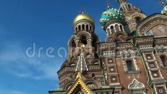 洒血大教堂的救世主圣彼得堡视频的预览图