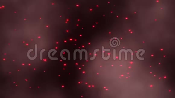 红色火花和烟圈运动背景视频的预览图