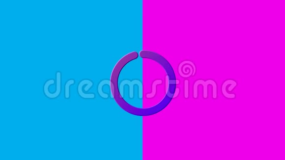 粉色和蓝色背景下的非二元性别符号视频的预览图