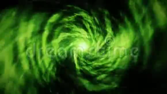 绿色能源旋涡隧道循环运动背景视频的预览图