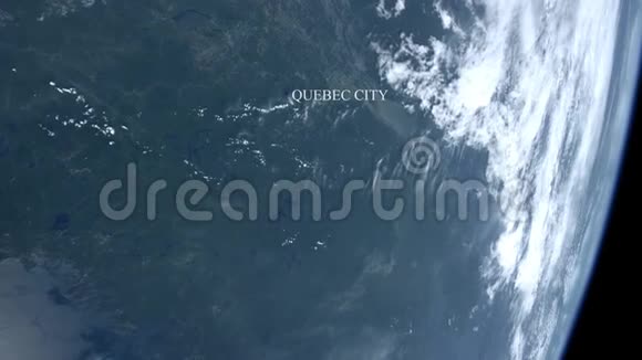 从太空中看到的魁北克市美国宇航局提供的一些元素视频的预览图