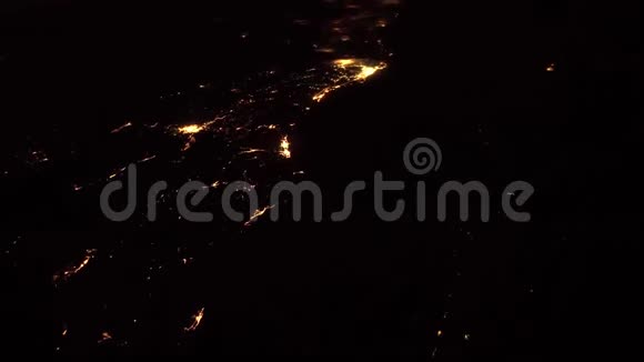 夜晚灯光闪烁美国宇航局提供的一些元素视频的预览图