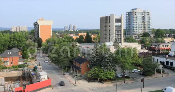 加拿大安大略省伯灵顿市中心景观视频的预览图