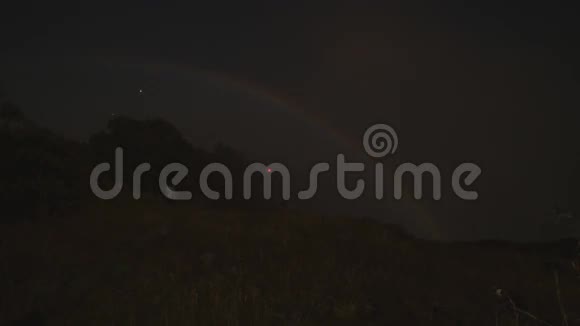 来自津巴布韦的维多利亚瀑布的月球彩虹视频的预览图