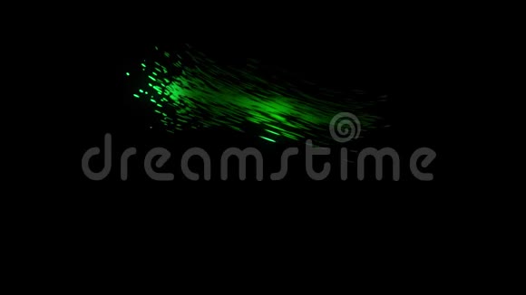 发光的运动粒子聚集在球体中动画快速移动粒子实时流的抽象动画视频的预览图