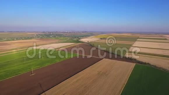 具有各种类型农业的领域视频的预览图