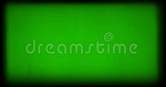 绿色复古老格朗格电影条框背景老电影伤害闪烁效应复古电影故障效应与斑点和视频的预览图