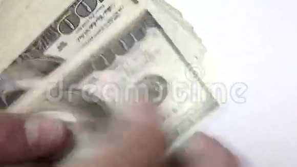 计算货币100美元账单视频的预览图