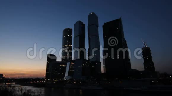 莫斯科的摩天大楼视频的预览图