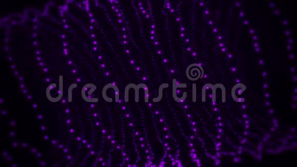 3D紫粒子环VJ环运动背景视频的预览图
