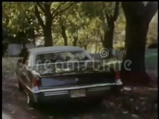 汽车沿着墓地路行驶视频的预览图