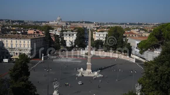 罗马人民广场和狮子广场视频的预览图