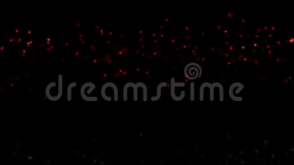 红色球形粒子飞1视频的预览图